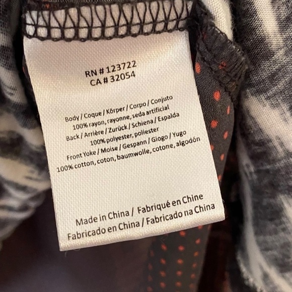 Anthropologie One September Embroidered Curved Hem Boho Tunic Top Size Small - Picture 4 of 6